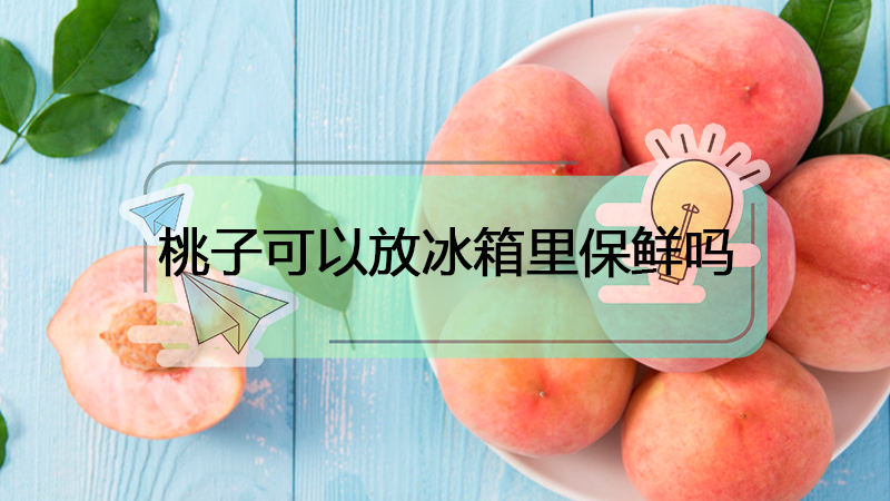 桃子可以放冰箱冷藏吗，桃子冰箱里可以保存吗