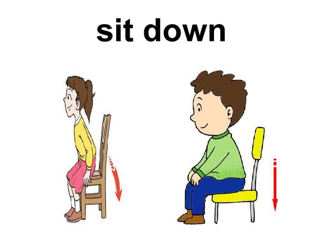 坐下用英语怎么说，坐下的英文