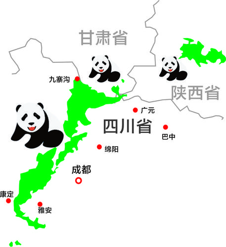 大熊猫的分布地区有哪些地方，大熊猫分别分布在哪个地区 